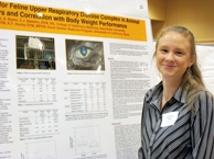 Student Presenting Research Study